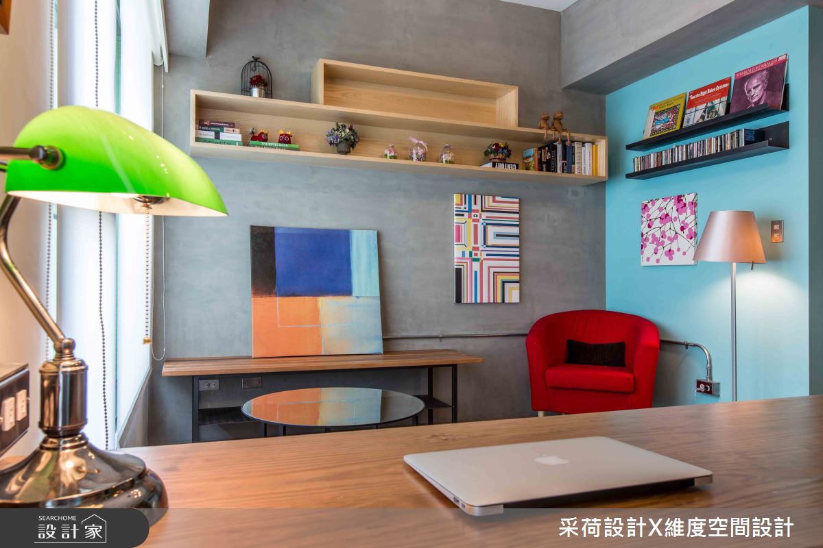 13坪新成屋(5年以下)＿混搭風客廳書房案例圖片＿采荷設計X維度空間設計＿采荷X維度_29之9