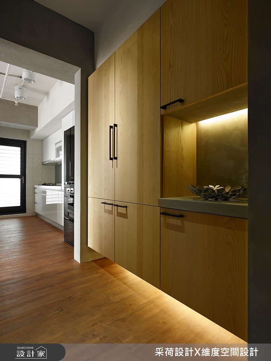 28坪新成屋(5年以下)＿工業風玄關廚房案例圖片＿采荷設計X維度空間設計＿采荷X維度_25之2