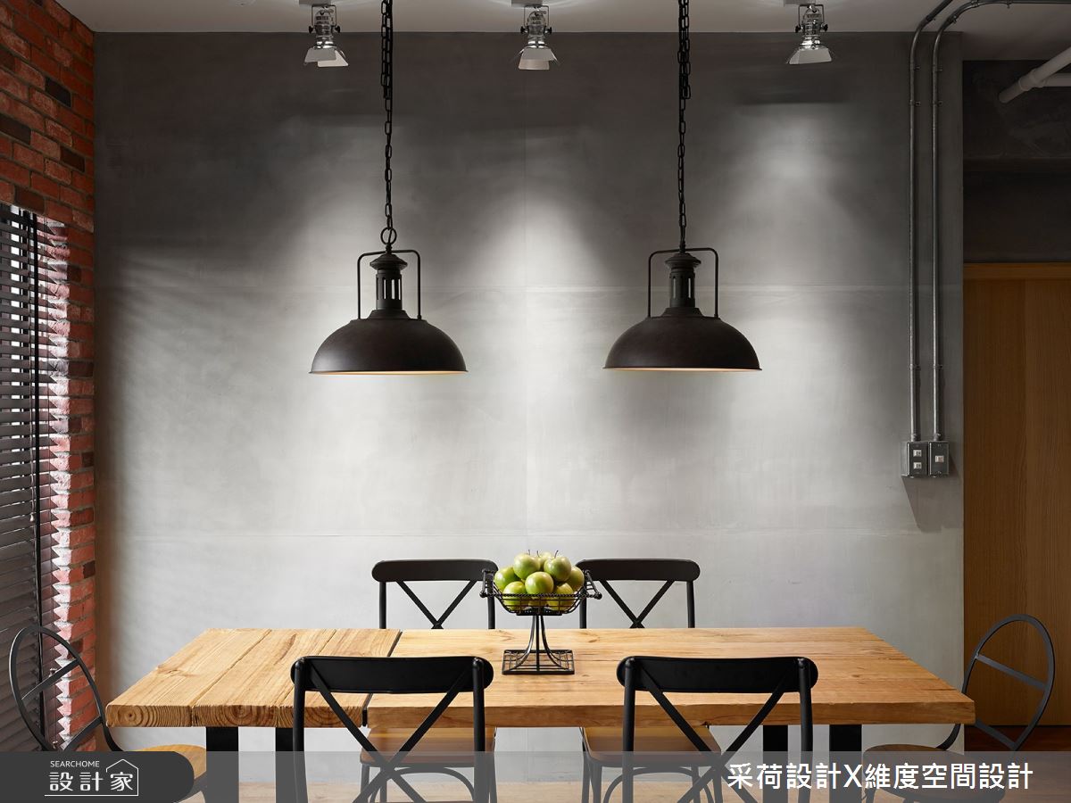 28坪新成屋(5年以下)＿工業風餐廳案例圖片＿采荷設計X維度空間設計＿采荷X維度_25之17