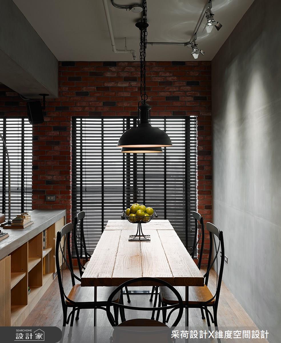 28坪新成屋(5年以下)＿工業風餐廳案例圖片＿采荷設計X維度空間設計＿采荷X維度_25之18