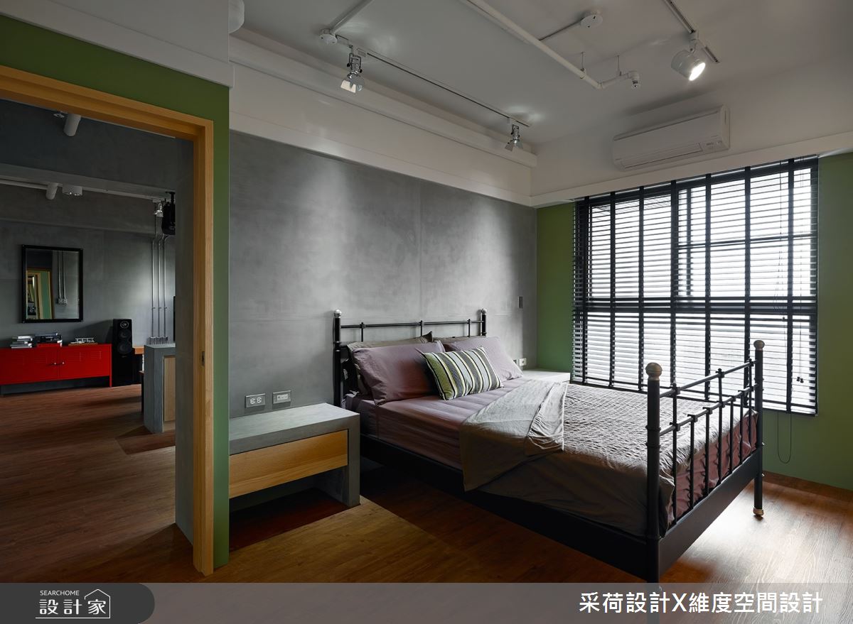 28坪新成屋(5年以下)＿工業風臥室案例圖片＿采荷設計X維度空間設計＿采荷X維度_25之20