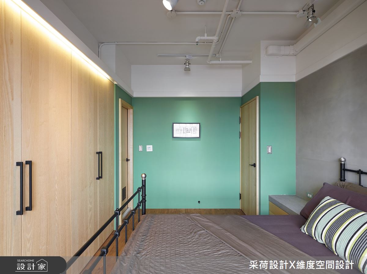 28坪新成屋(5年以下)＿工業風臥室案例圖片＿采荷設計X維度空間設計＿采荷X維度_25之22