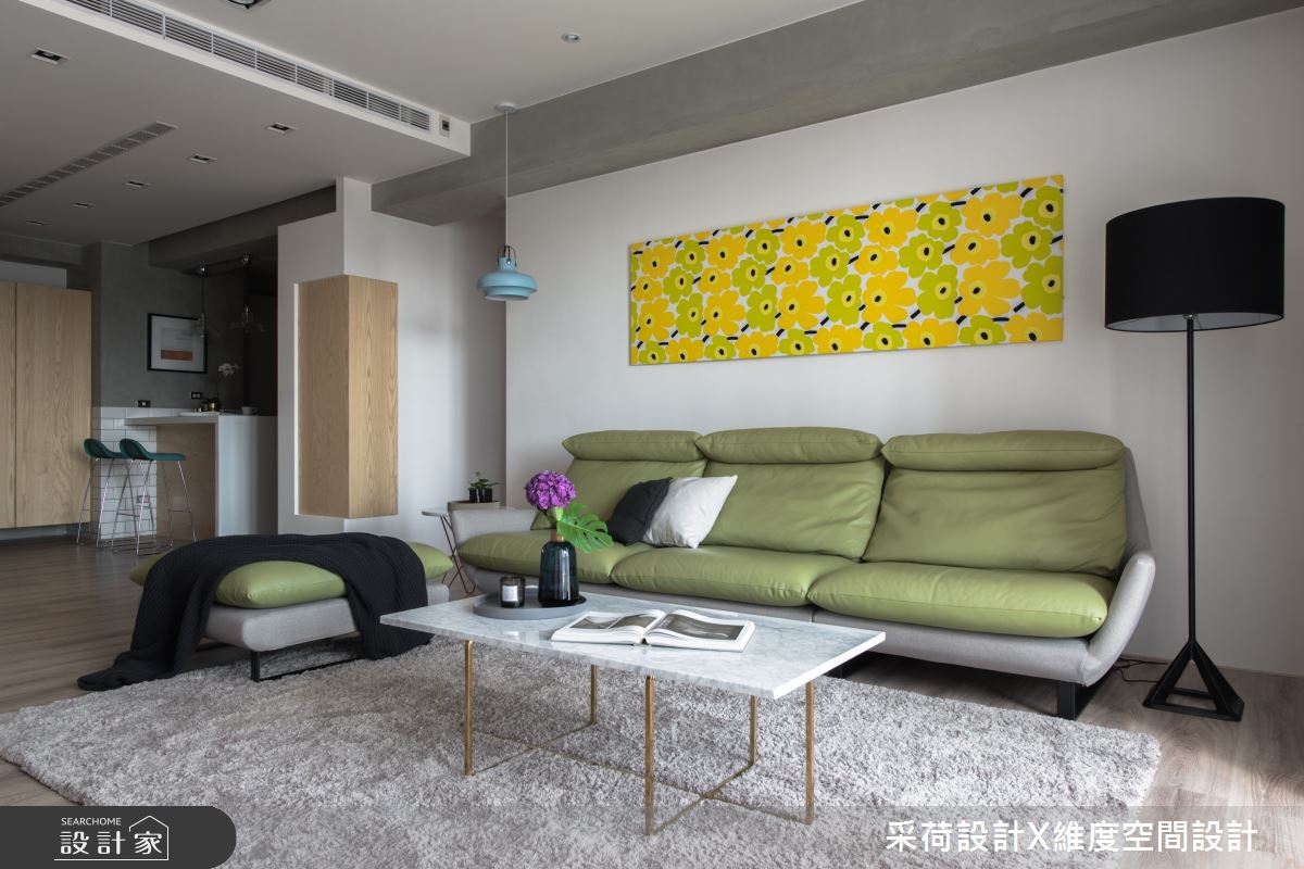 45坪新成屋(5年以下)＿混搭風客廳吧檯中島案例圖片＿采荷設計X維度空間設計＿采荷X維度_24之5