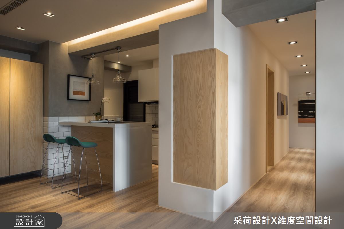 45坪新成屋(5年以下)＿混搭風廚房吧檯中島案例圖片＿采荷設計X維度空間設計＿采荷X維度_24之9