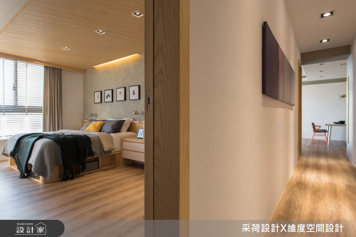 45坪新成屋(5年以下)＿混搭風臥室走廊案例圖片＿采荷設計X維度空間設計＿采荷X維度_24之11