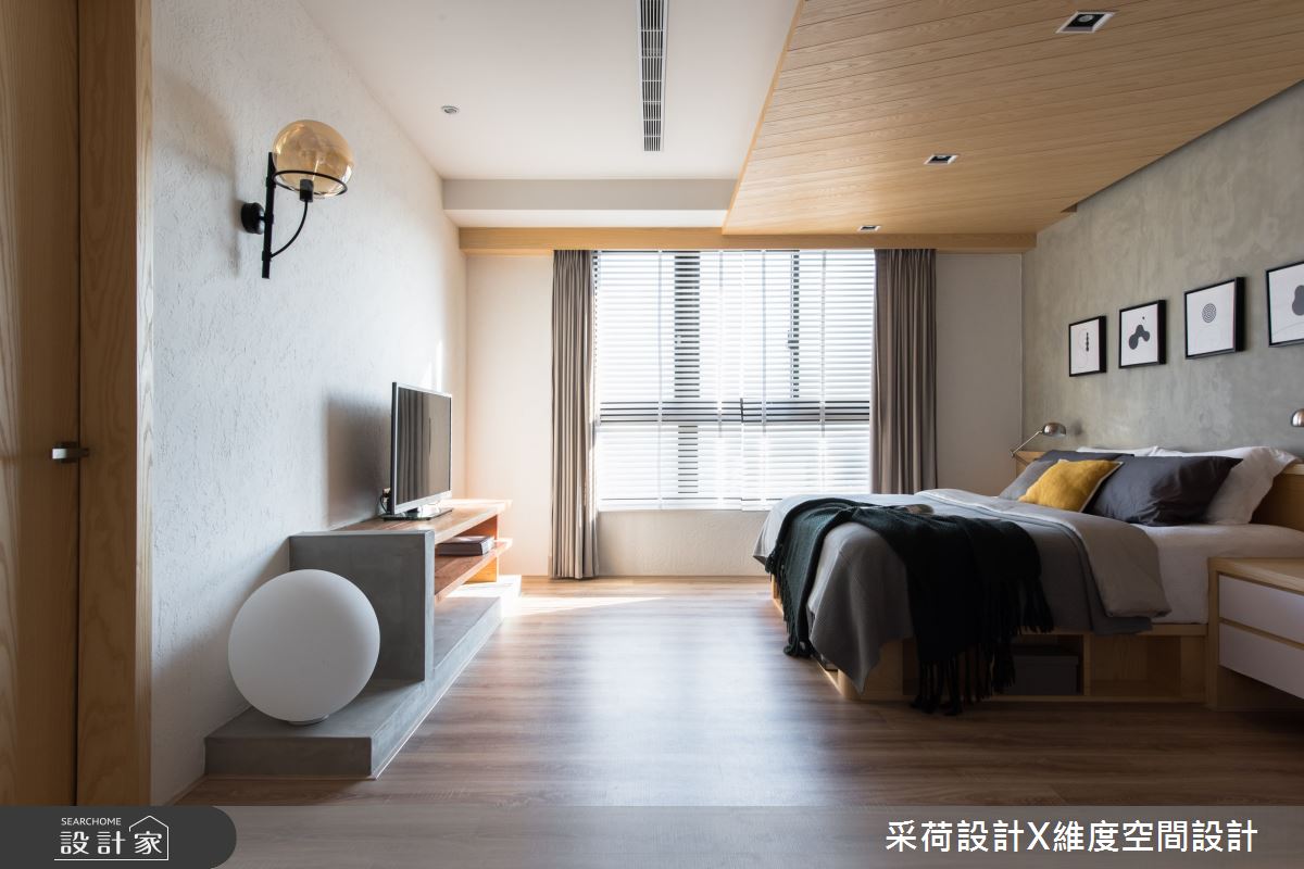 45坪新成屋(5年以下)＿混搭風臥室案例圖片＿采荷設計X維度空間設計＿采荷X維度_24之12