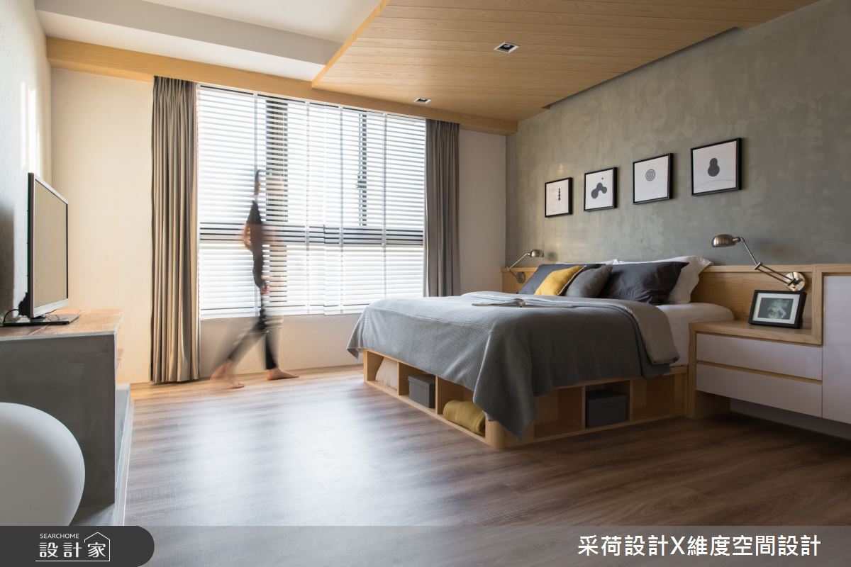45坪新成屋(5年以下)＿混搭風臥室案例圖片＿采荷設計X維度空間設計＿采荷X維度_24之14