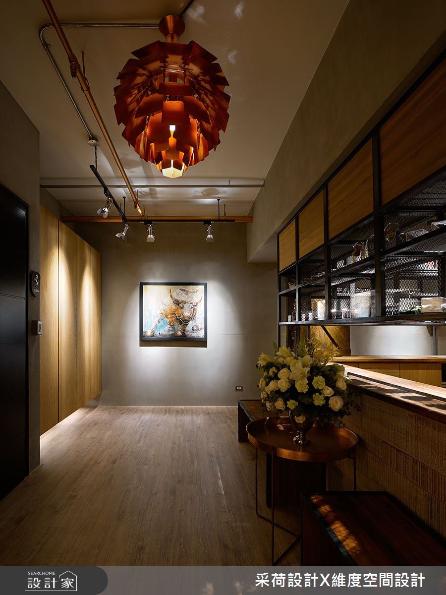 90坪新成屋(5年以下)＿工業風玄關案例圖片＿采荷設計X維度空間設計＿采荷X維度_28之1