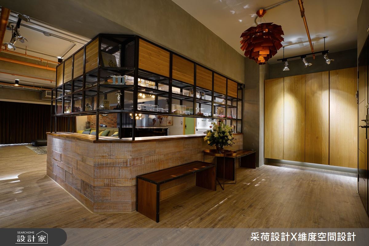 90坪新成屋(5年以下)＿工業風玄關案例圖片＿采荷設計X維度空間設計＿采荷X維度_28之3