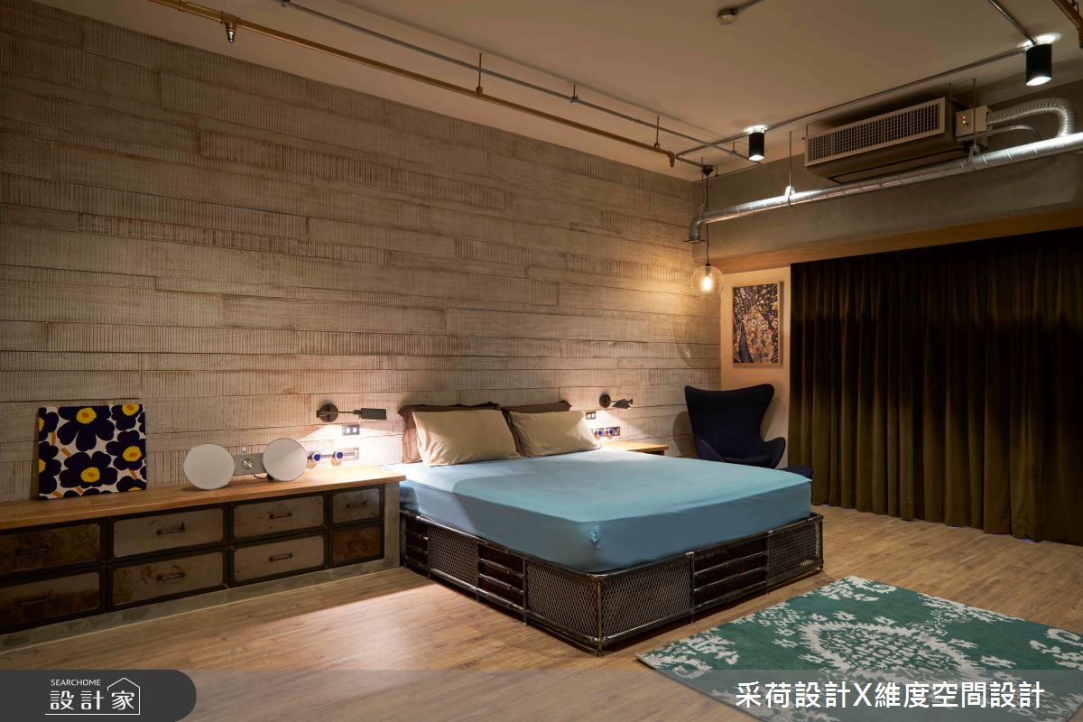 90坪新成屋(5年以下)＿工業風臥室案例圖片＿采荷設計X維度空間設計＿采荷X維度_28之17