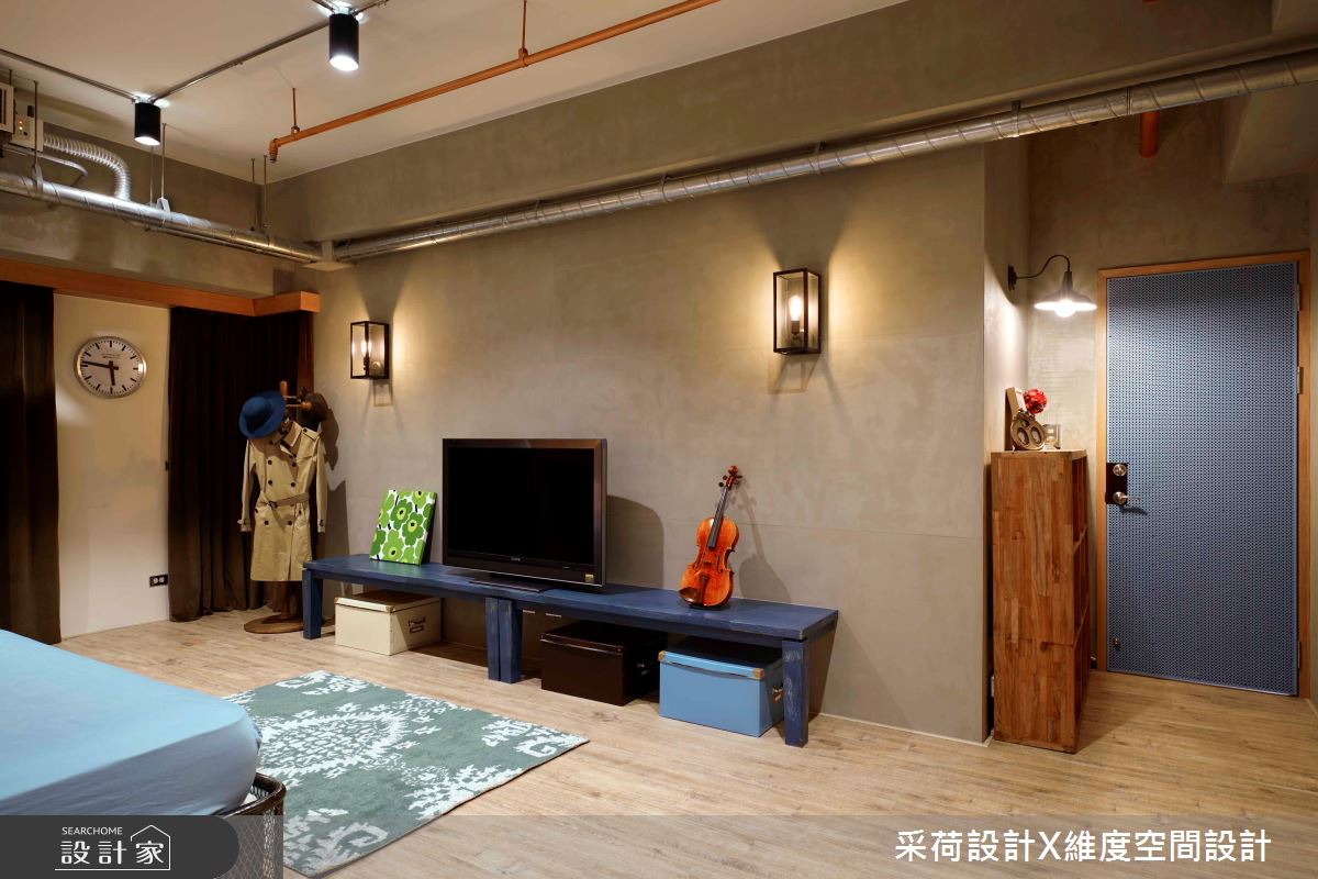 90坪新成屋(5年以下)＿工業風臥室案例圖片＿采荷設計X維度空間設計＿采荷X維度_28之20