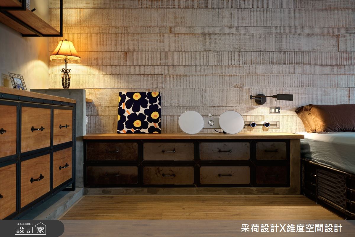 90坪新成屋(5年以下)＿工業風臥室案例圖片＿采荷設計X維度空間設計＿采荷X維度_28之21
