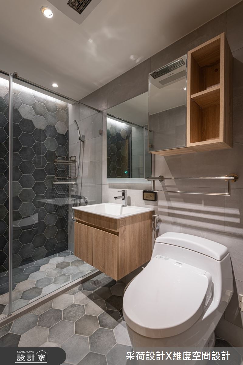 21坪中古屋(5~15年)＿混搭風浴室案例圖片＿采荷設計X維度空間設計＿采荷X維度_30之12