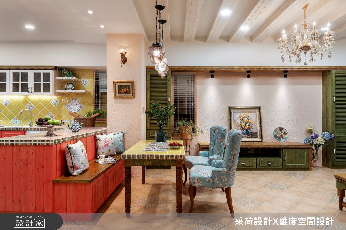 45坪老屋(16~30年)＿鄉村風餐廳案例圖片＿采荷設計X維度空間設計＿采荷X維度_19之6