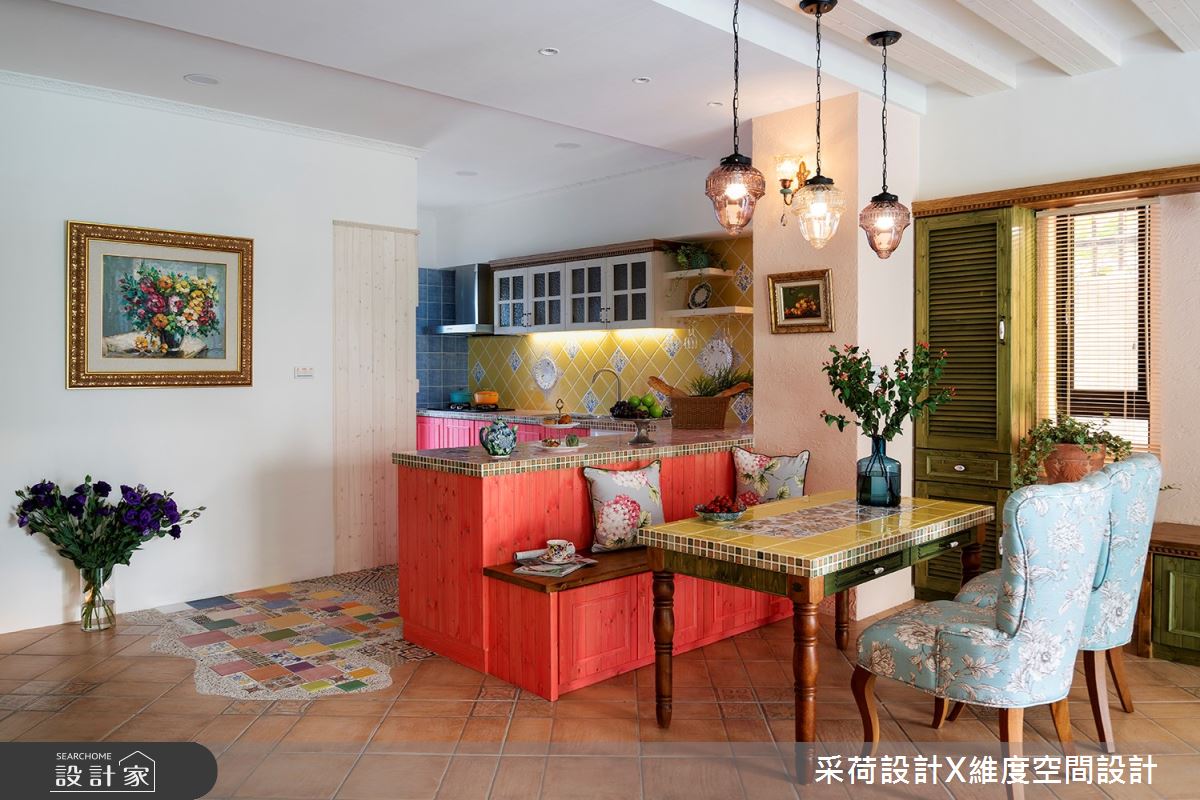 45坪老屋(16~30年)＿鄉村風餐廳廚房案例圖片＿采荷設計X維度空間設計＿采荷X維度_19之12