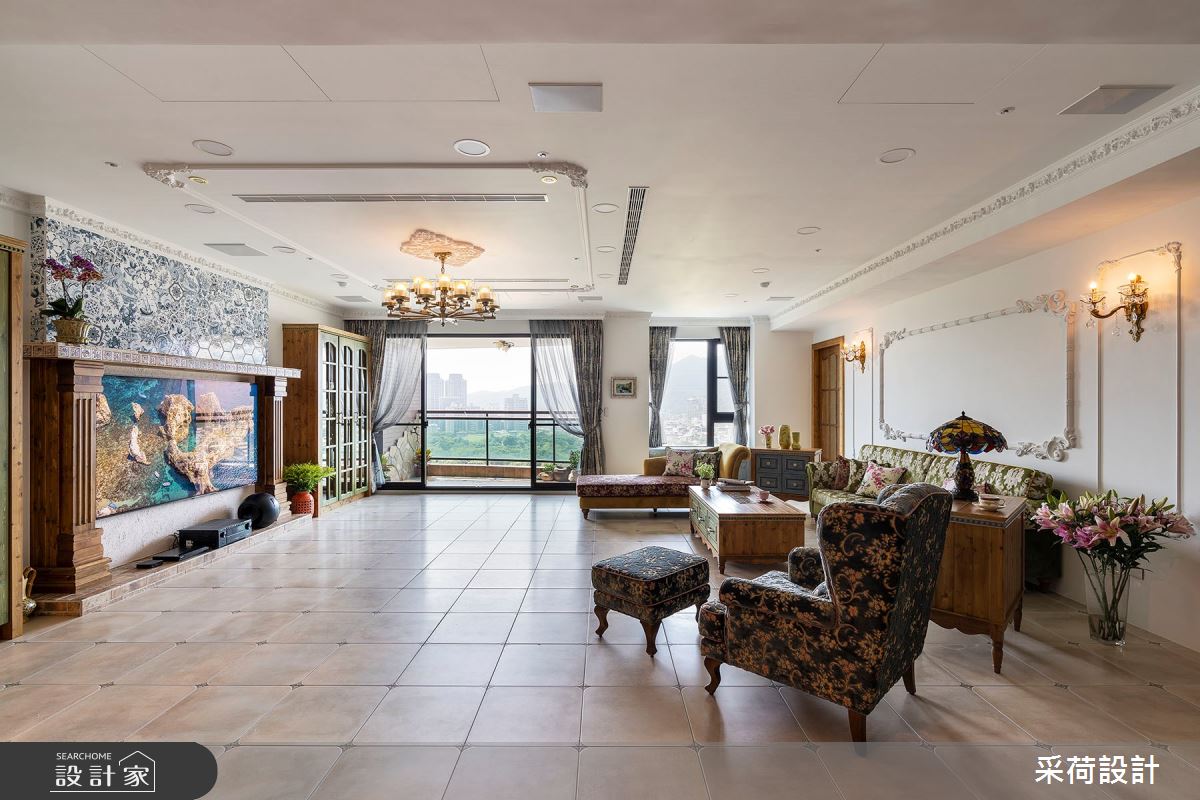 114坪中古屋(5~15年)＿鄉村風客廳案例圖片＿采荷設計X維度空間設計＿采荷X維度_20之10