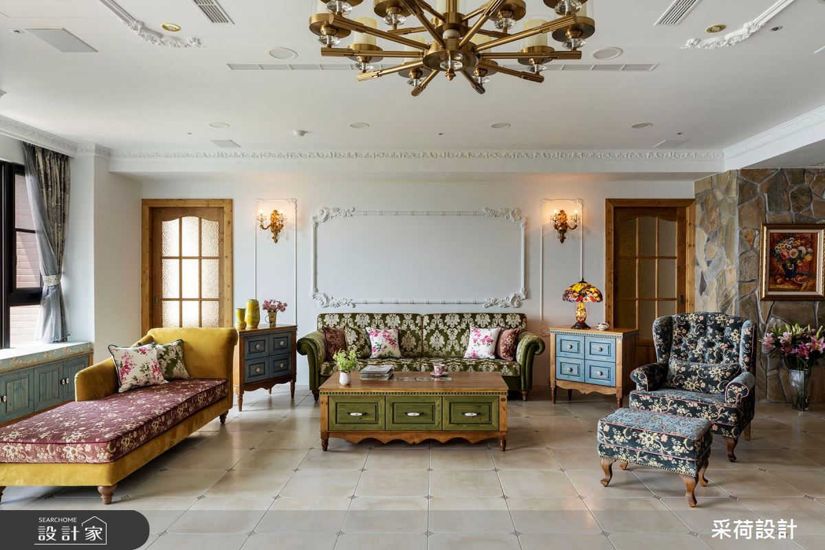 114坪中古屋(5~15年)＿鄉村風客廳案例圖片＿采荷設計X維度空間設計＿采荷X維度_20之4