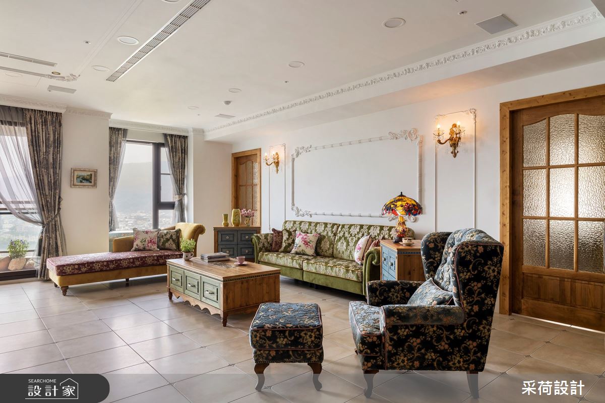 114坪中古屋(5~15年)＿鄉村風客廳案例圖片＿采荷設計X維度空間設計＿采荷X維度_20之11