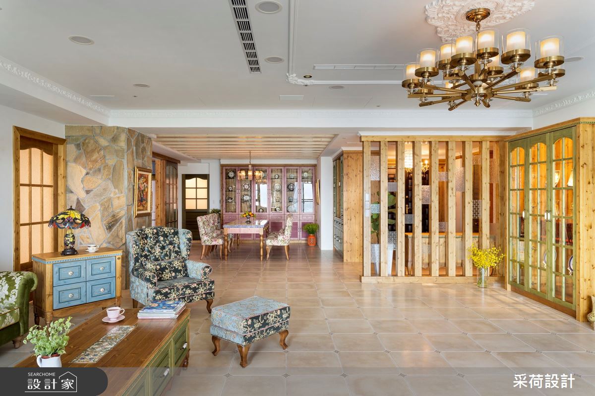 114坪中古屋(5~15年)＿鄉村風客廳餐廳案例圖片＿采荷設計X維度空間設計＿采荷X維度_20之7