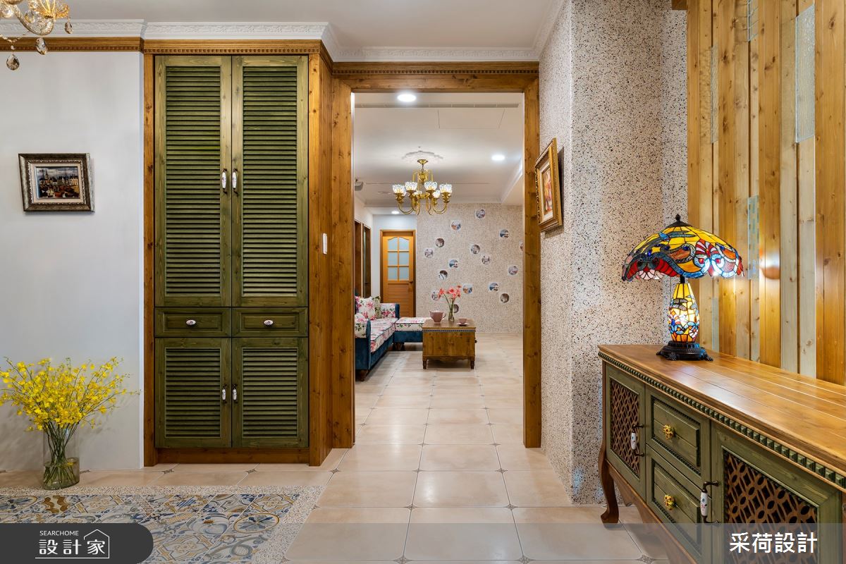 114坪中古屋(5~15年)＿鄉村風玄關案例圖片＿采荷設計X維度空間設計＿采荷X維度_20之24