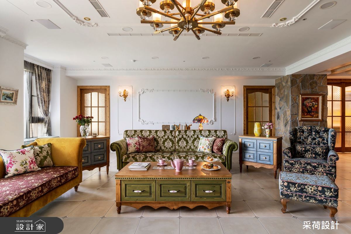 114坪中古屋(5~15年)＿鄉村風客廳案例圖片＿采荷設計X維度空間設計＿采荷X維度_20之5