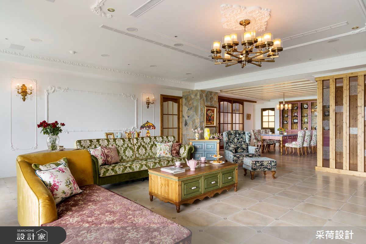 114坪中古屋(5~15年)＿鄉村風客廳案例圖片＿采荷設計X維度空間設計＿采荷X維度_20之9