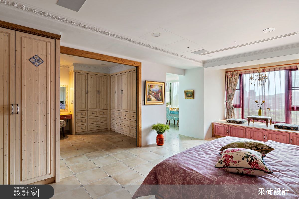 114坪中古屋(5~15年)＿鄉村風臥室更衣間臥榻案例圖片＿采荷設計X維度空間設計＿采荷X維度_20之37