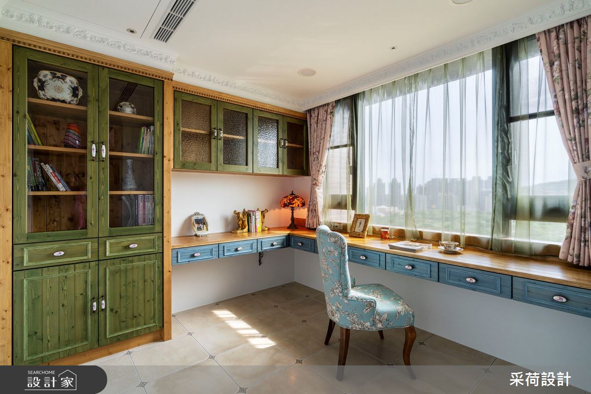 114坪中古屋(5~15年)＿鄉村風書房案例圖片＿采荷設計X維度空間設計＿采荷X維度_20之55