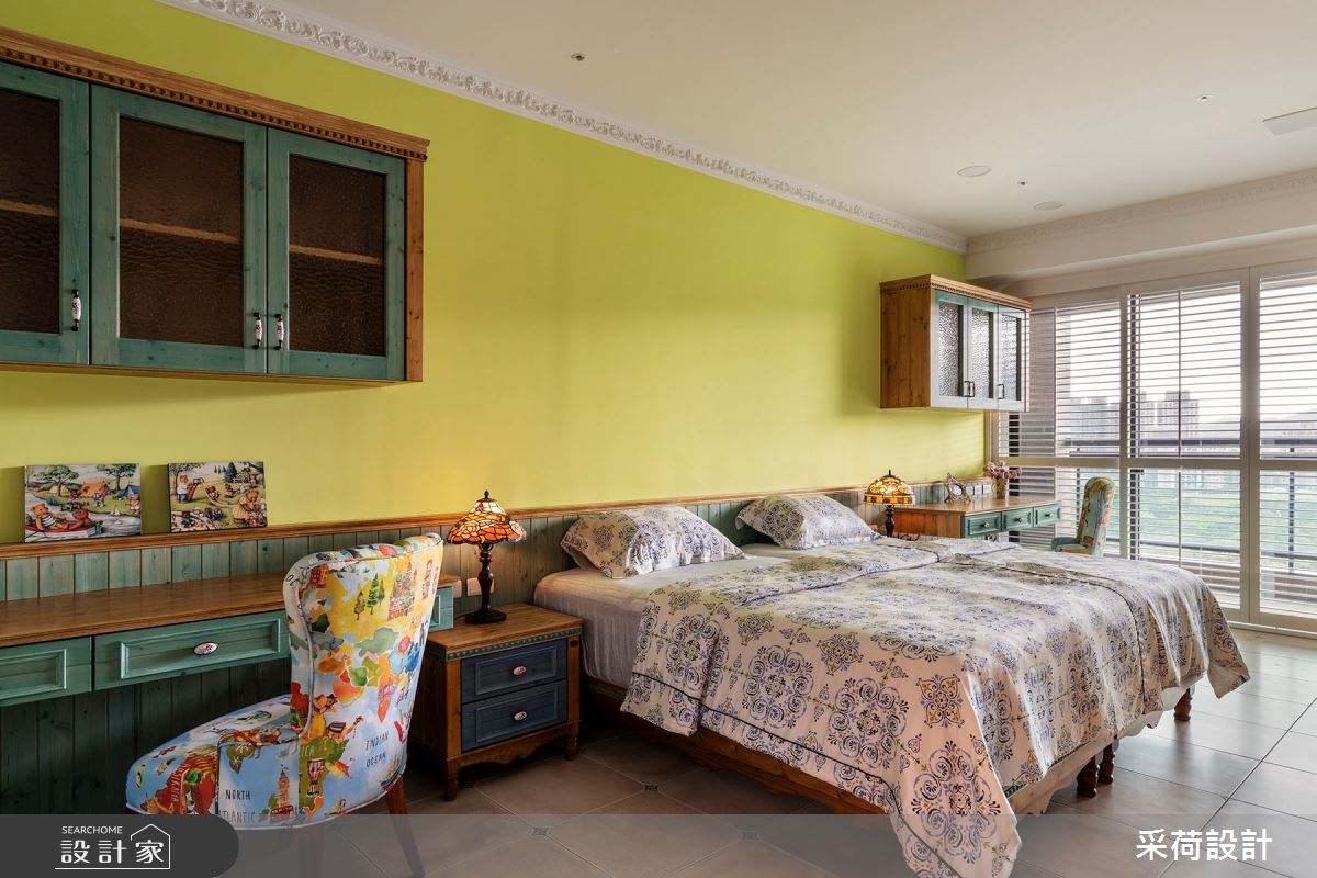 114坪中古屋(5~15年)＿鄉村風臥室案例圖片＿采荷設計X維度空間設計＿采荷X維度_20之44