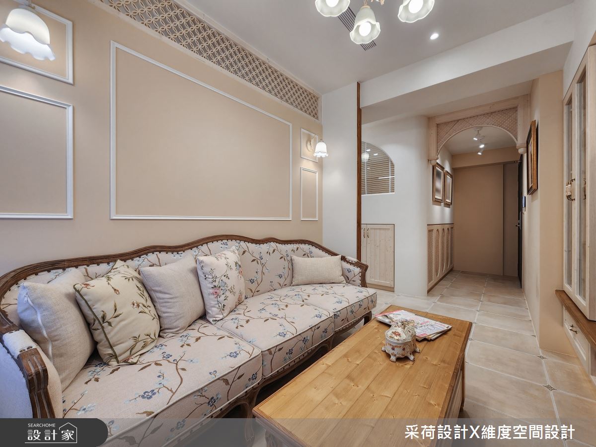 11坪新成屋(5年以下)＿鄉村風客廳案例圖片＿采荷設計X維度空間設計＿采荷X維度_35之3