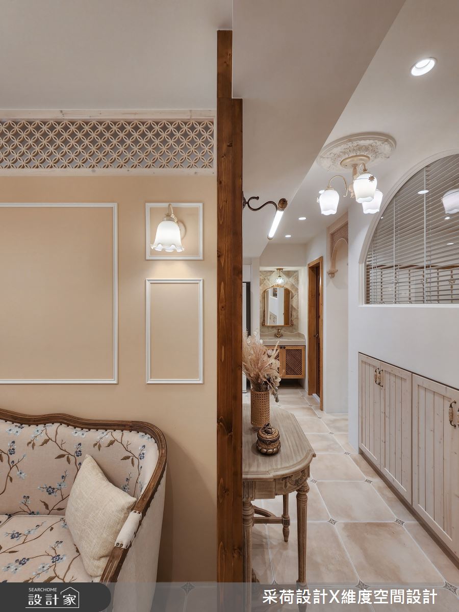 11坪新成屋(5年以下)＿鄉村風客廳案例圖片＿采荷設計X維度空間設計＿采荷X維度_35之4