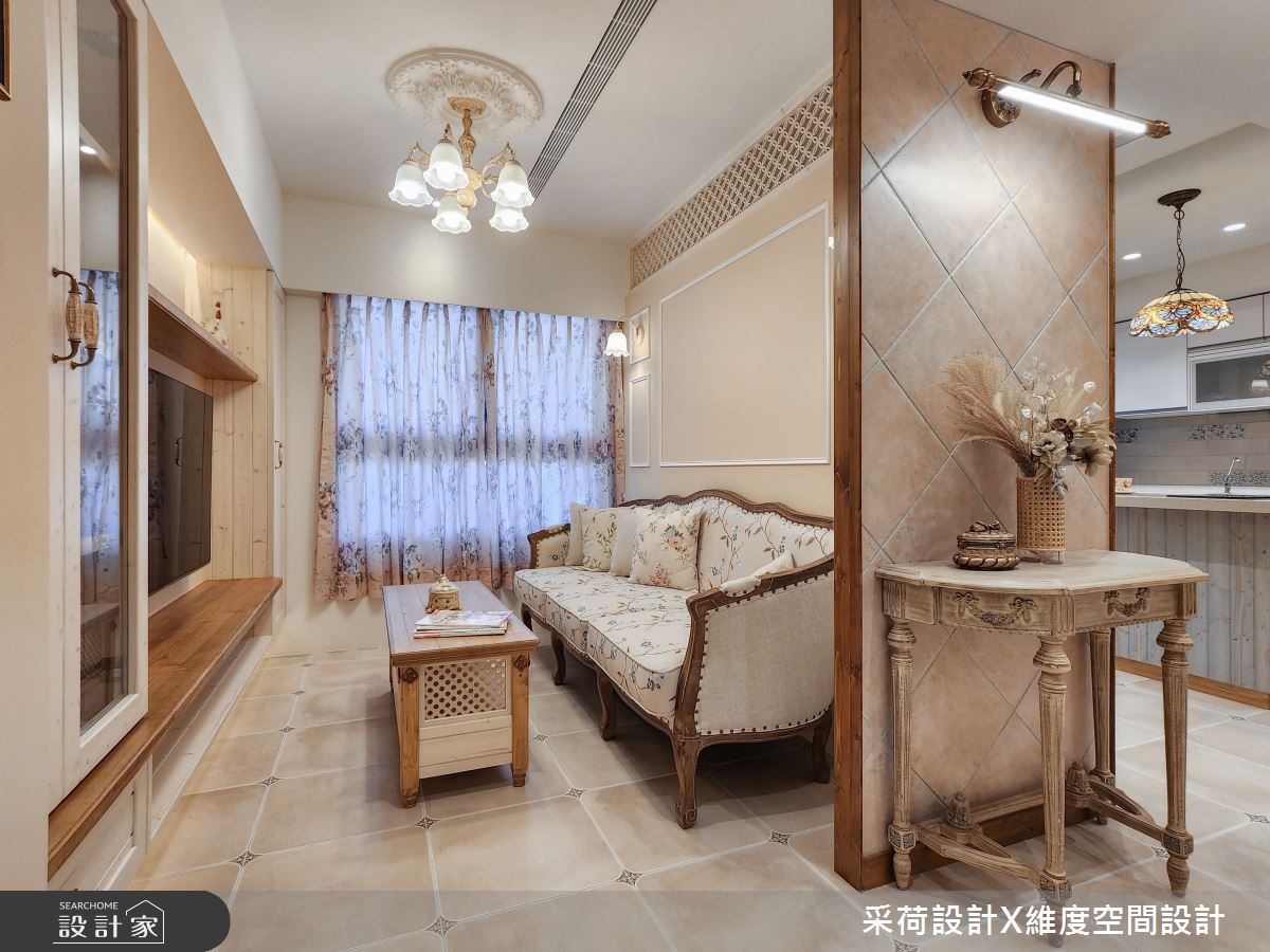 11坪新成屋(5年以下)＿鄉村風客廳案例圖片＿采荷設計X維度空間設計＿采荷X維度_35之6