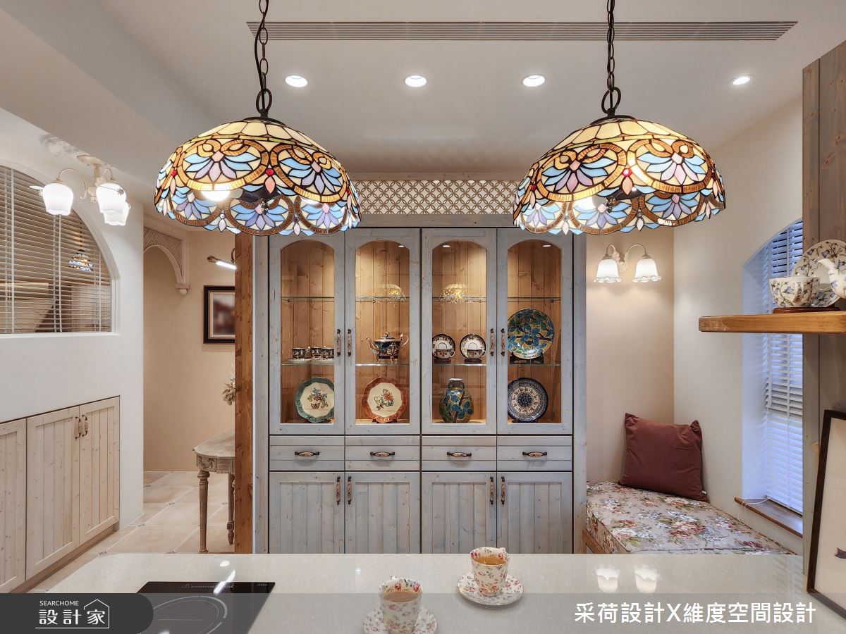 11坪新成屋(5年以下)＿鄉村風餐廳廚房吧檯臥榻案例圖片＿采荷設計X維度空間設計＿采荷X維度_35之13