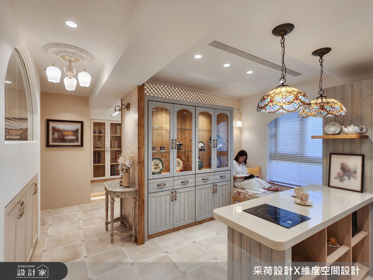 11坪新成屋(5年以下)＿鄉村風餐廳廚房吧檯臥榻案例圖片＿采荷設計X維度空間設計＿采荷X維度_35之12