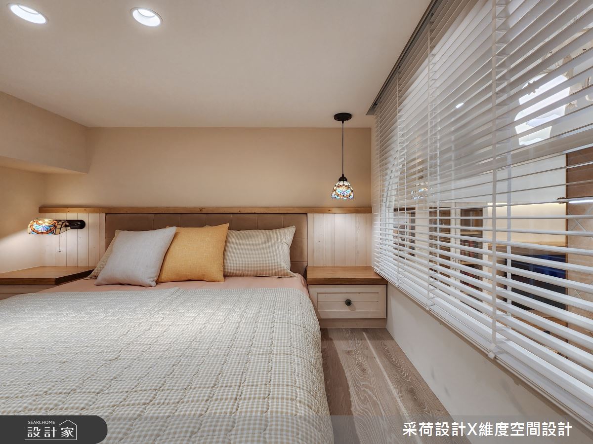 11坪新成屋(5年以下)＿鄉村風臥室案例圖片＿采荷設計X維度空間設計＿采荷X維度_35之21