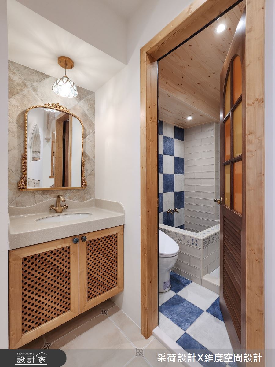 11坪新成屋(5年以下)＿鄉村風浴室案例圖片＿采荷設計X維度空間設計＿采荷X維度_35之25