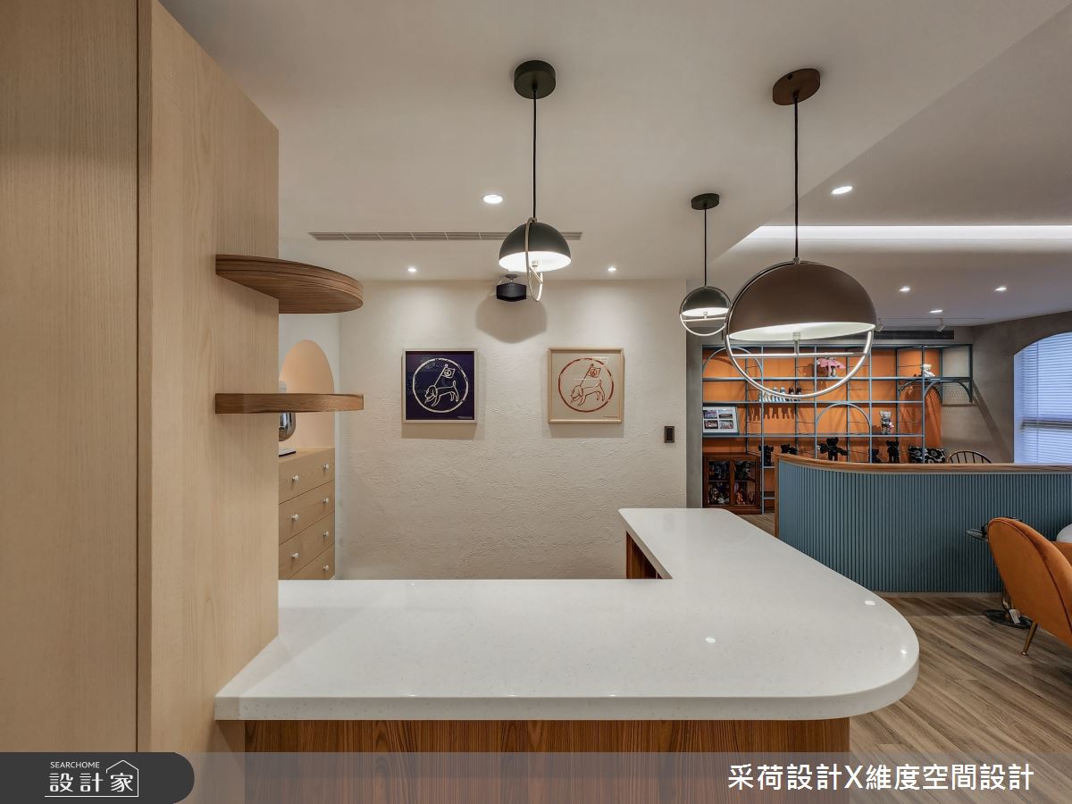 28坪新成屋(5年以下)＿混搭風餐廳吧檯案例圖片＿采荷設計X維度空間設計＿采荷X維度_36之2