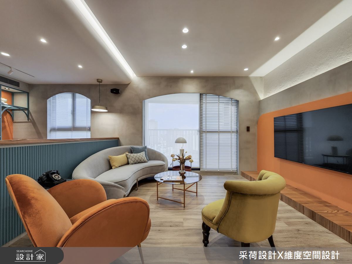 28坪新成屋(5年以下)＿混搭風客廳案例圖片＿采荷設計X維度空間設計＿采荷X維度_36之11
