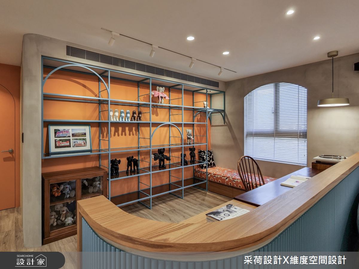 28坪新成屋(5年以下)＿混搭風書房臥榻案例圖片＿采荷設計X維度空間設計＿采荷X維度_36之17
