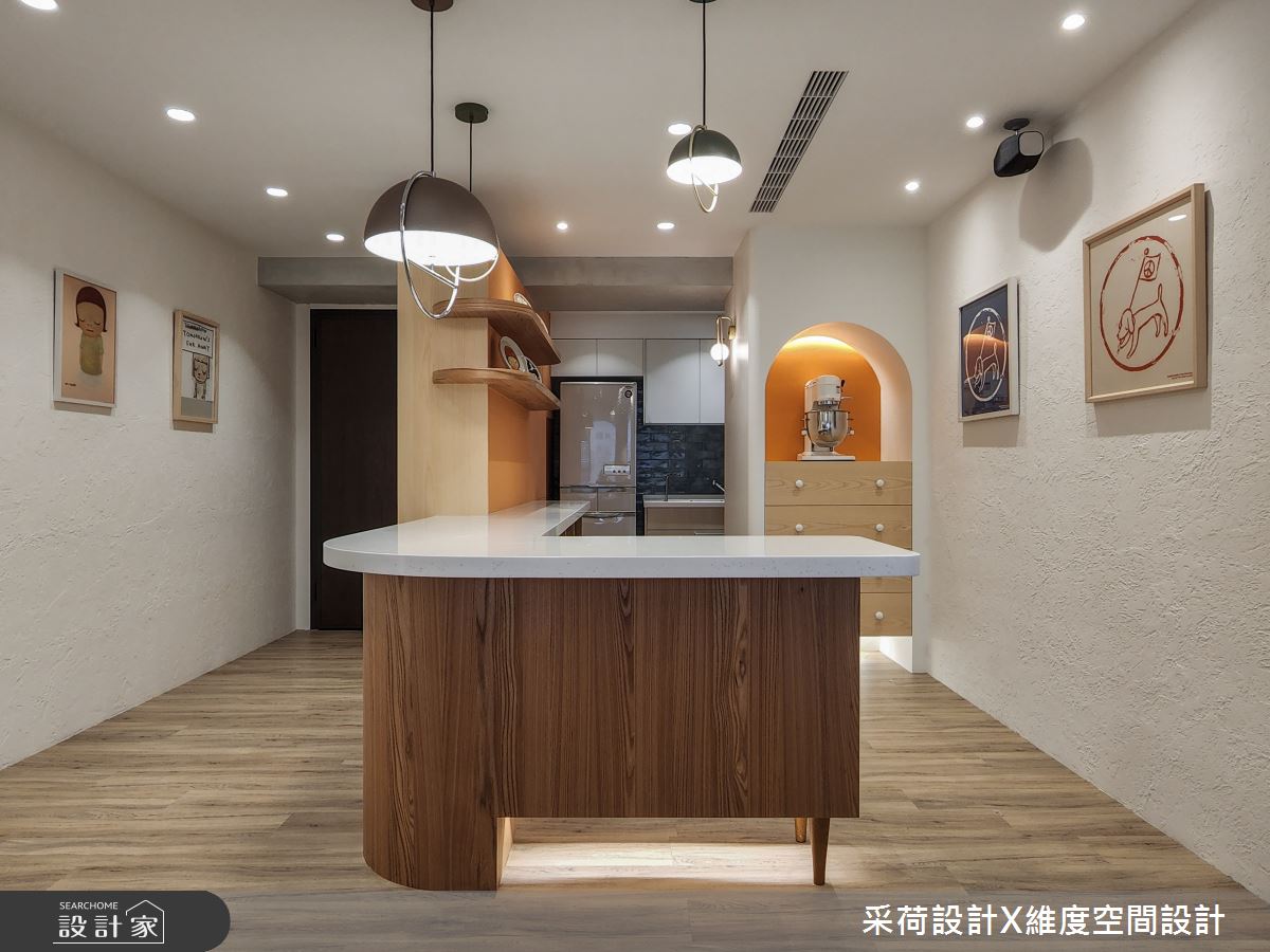 28坪新成屋(5年以下)＿混搭風餐廳廚房吧檯案例圖片＿采荷設計X維度空間設計＿采荷X維度_36之3