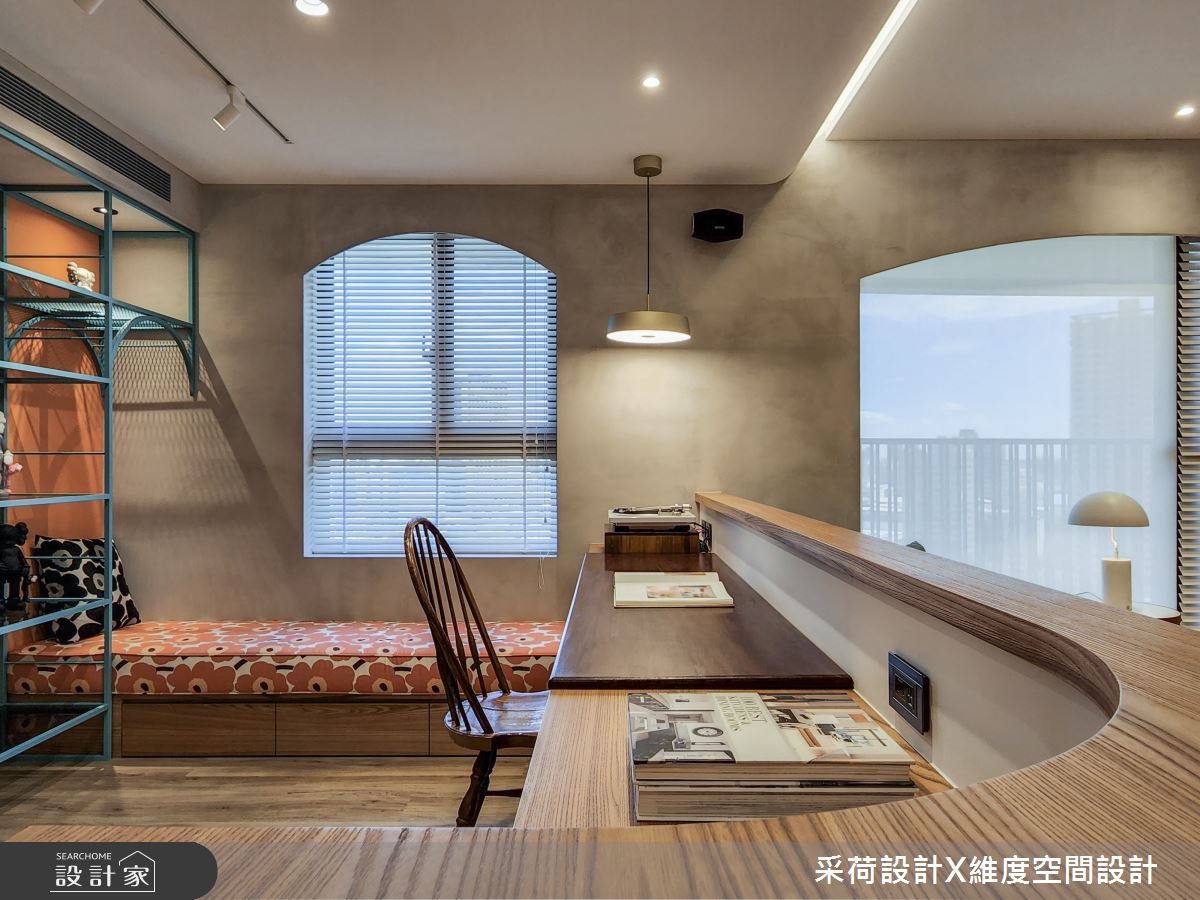 28坪新成屋(5年以下)＿混搭風書房臥榻案例圖片＿采荷設計X維度空間設計＿采荷X維度_36之3797