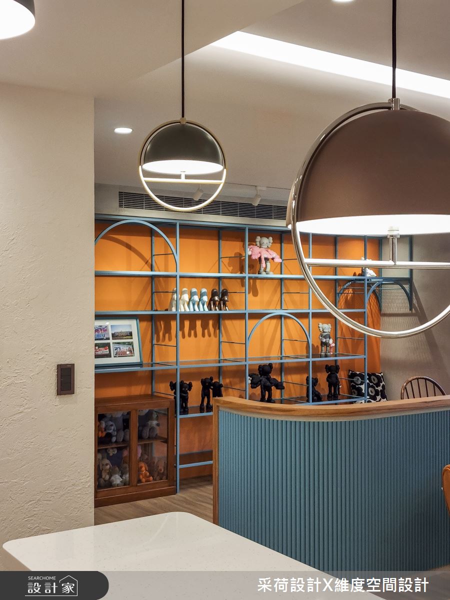 28坪新成屋(5年以下)＿混搭風餐廳吧檯書房案例圖片＿采荷設計X維度空間設計＿采荷X維度_36之6