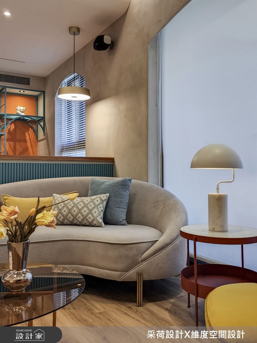 28坪新成屋(5年以下)＿混搭風客廳案例圖片＿采荷設計X維度空間設計＿采荷X維度_36之12