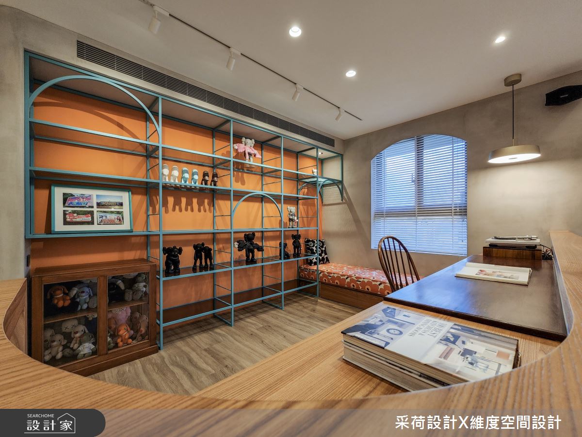 28坪新成屋(5年以下)＿混搭風書房臥榻案例圖片＿采荷設計X維度空間設計＿采荷X維度_36之18