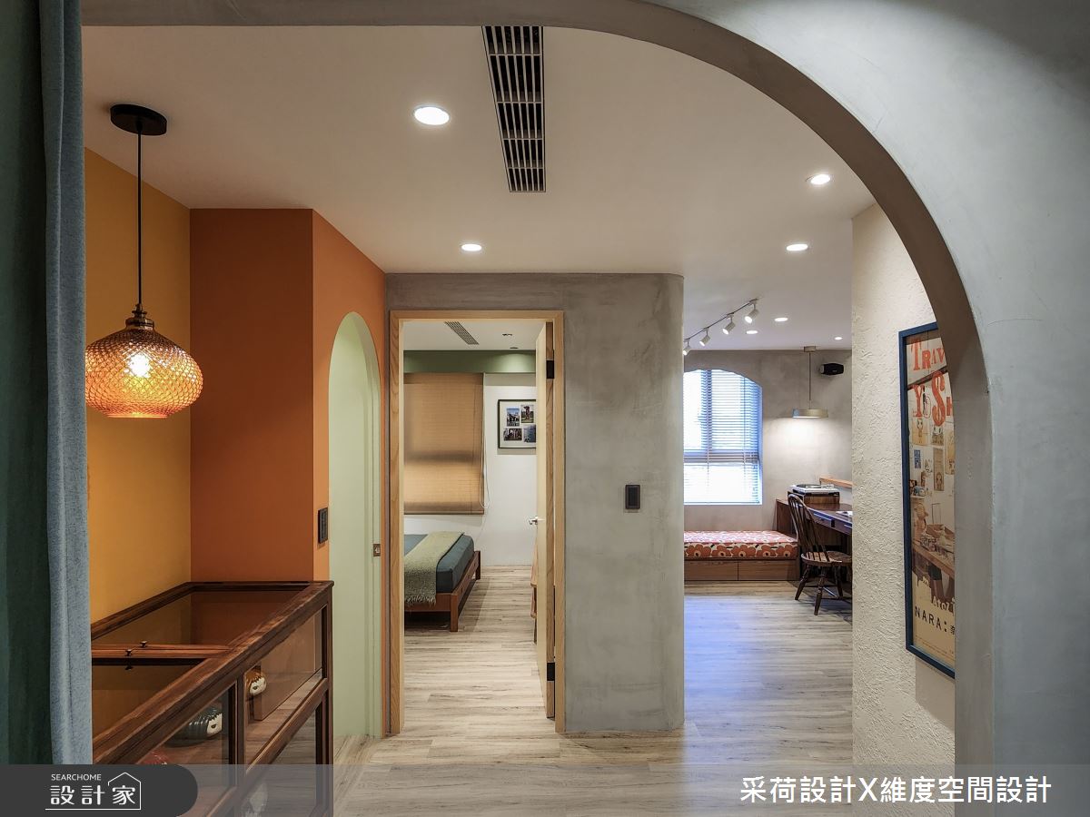 28坪新成屋(5年以下)＿混搭風走廊案例圖片＿采荷設計X維度空間設計＿采荷X維度_36之29