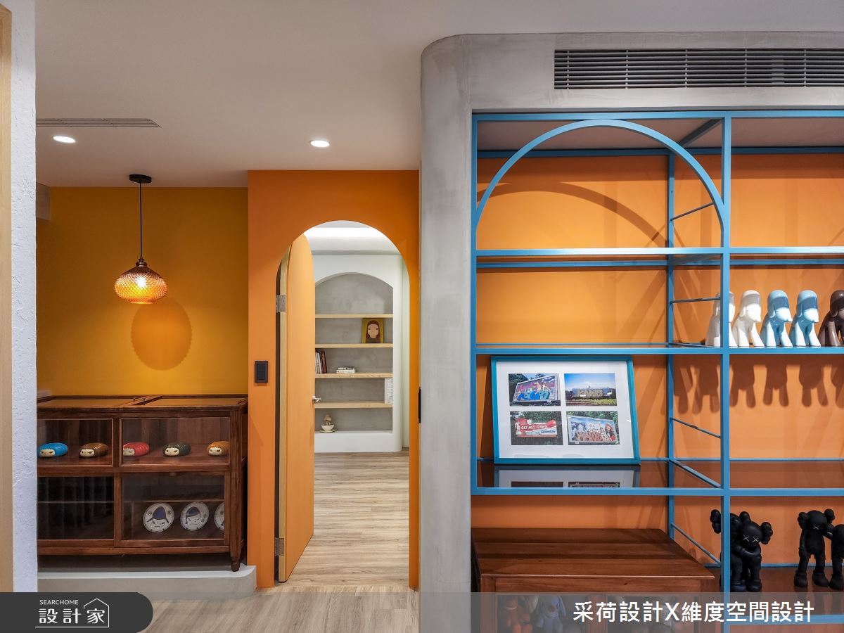 28坪新成屋(5年以下)＿混搭風走廊案例圖片＿采荷設計X維度空間設計＿采荷X維度_36之27