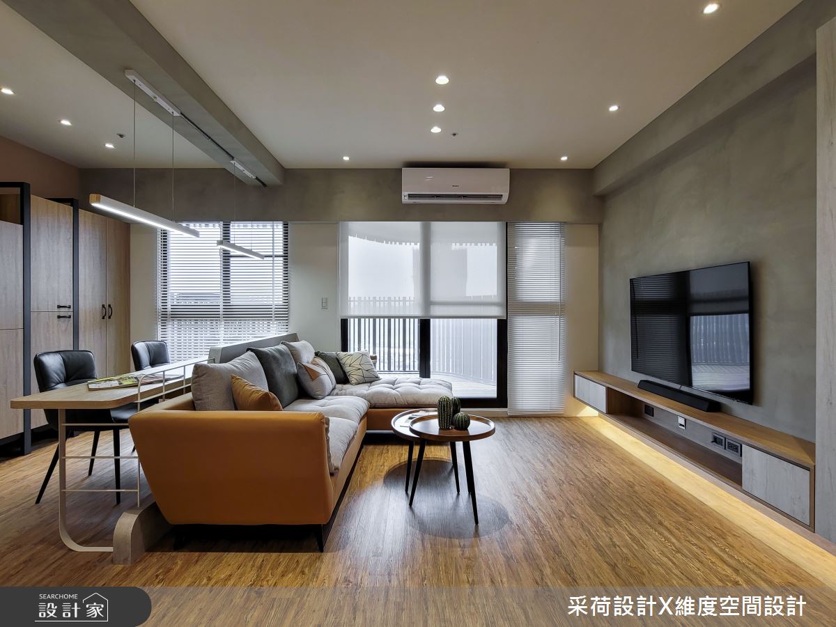 24坪新成屋(5年以下)＿混搭風客廳書房案例圖片＿采荷設計X維度空間設計＿采荷X維度_33之8