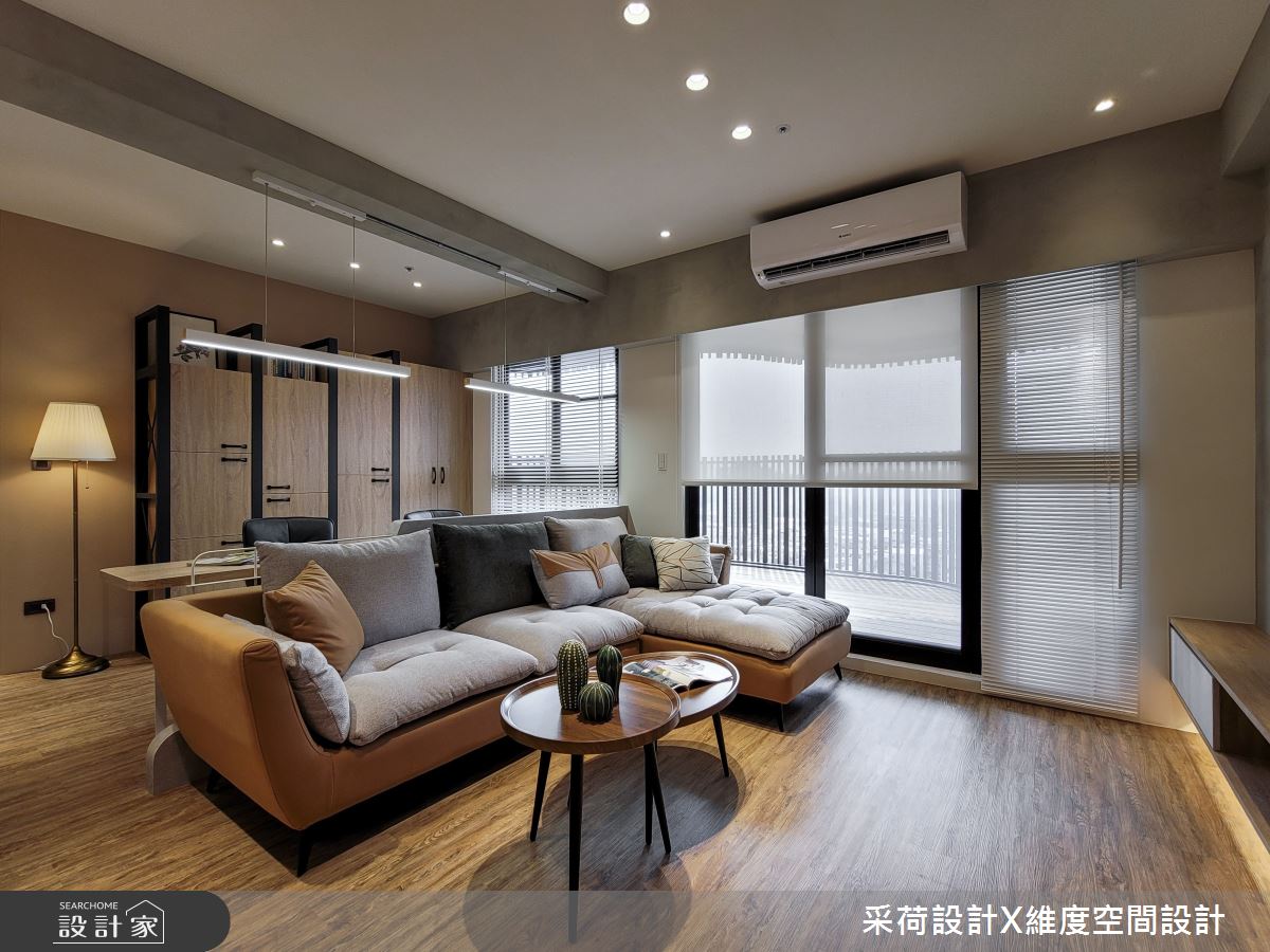 24坪新成屋(5年以下)＿混搭風客廳書房案例圖片＿采荷設計X維度空間設計＿采荷X維度_33之5