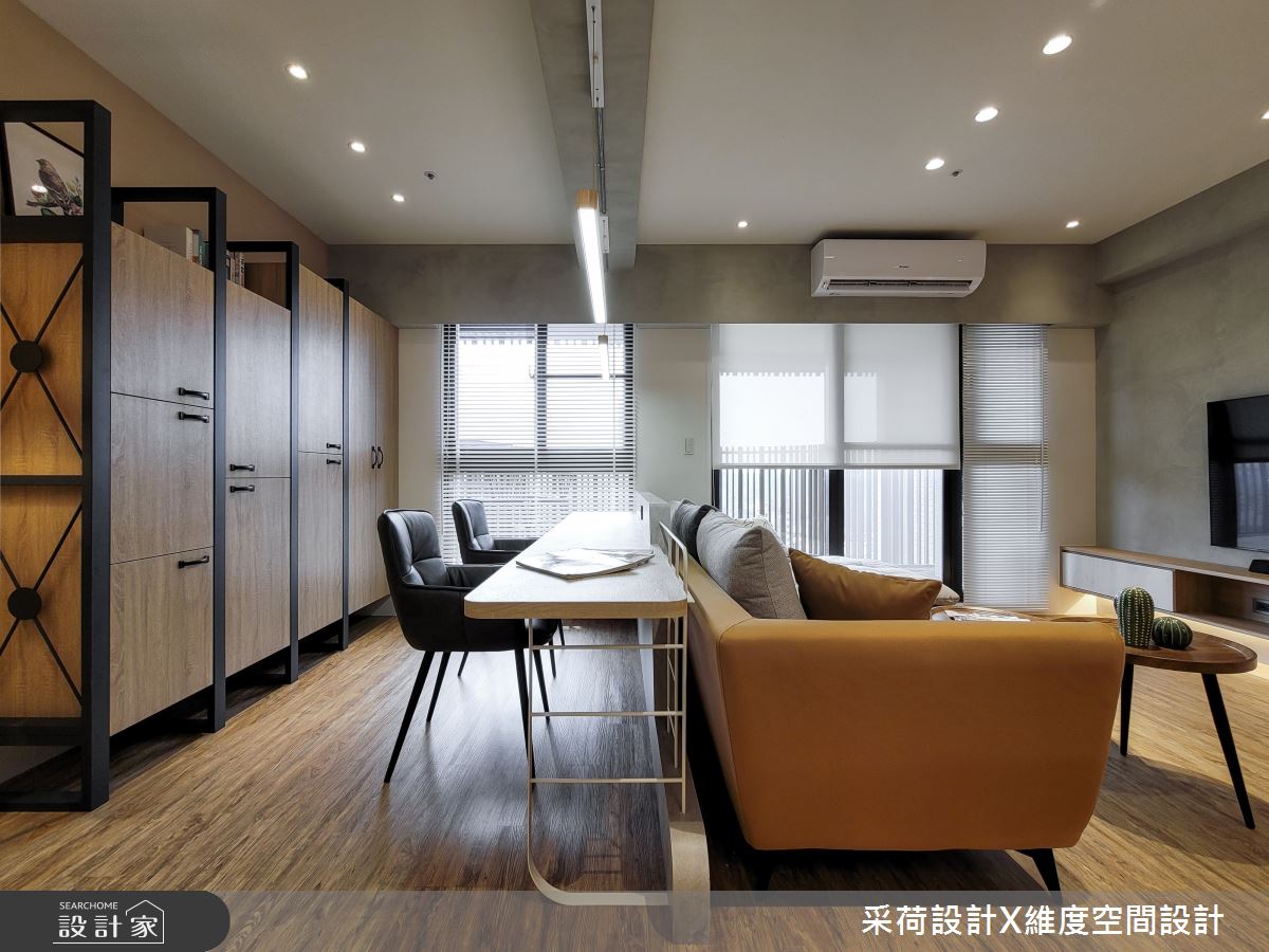 24坪新成屋(5年以下)＿混搭風客廳書房案例圖片＿采荷設計X維度空間設計＿采荷X維度_33之9