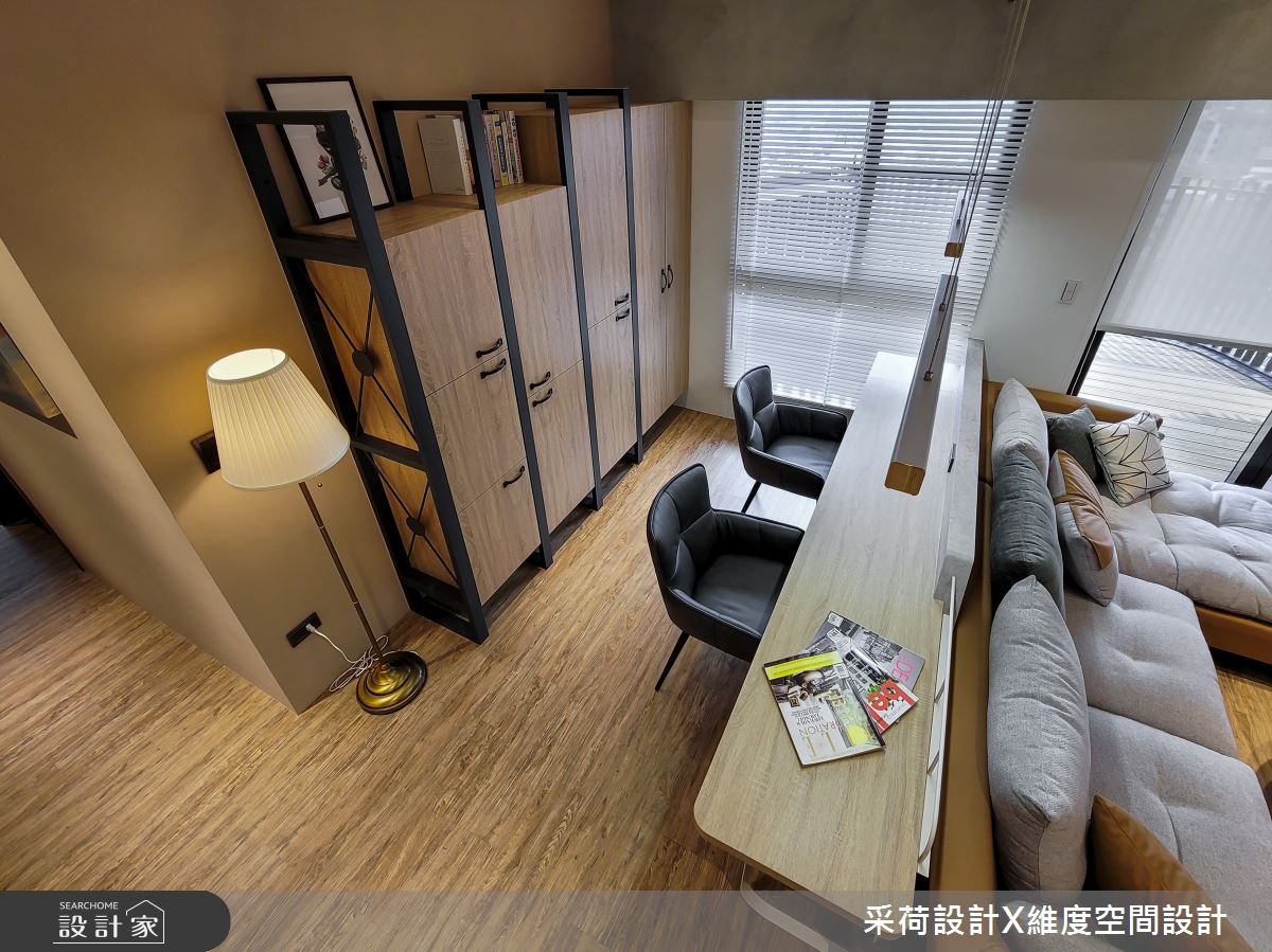 24坪新成屋(5年以下)＿混搭風客廳書房案例圖片＿采荷設計X維度空間設計＿采荷X維度_33之17